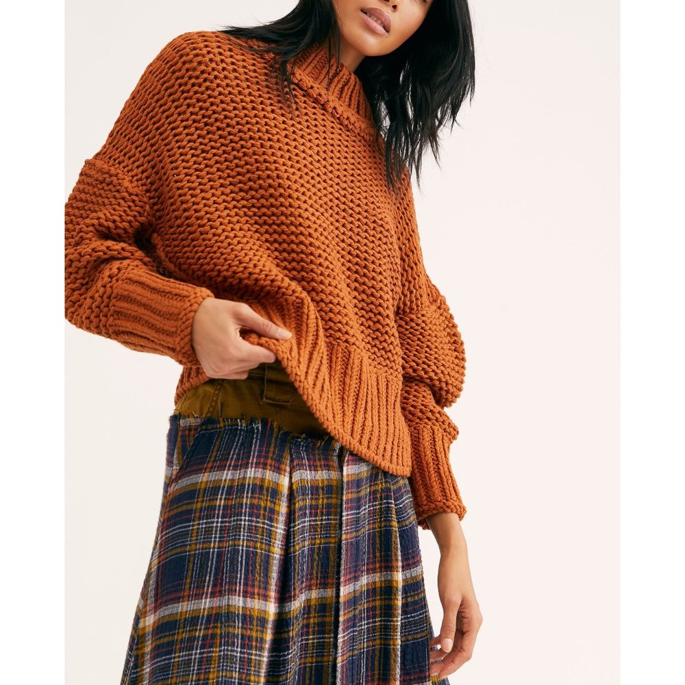 FREE PEOPLE My Only Sunshine Sweater / Tuscan Earth